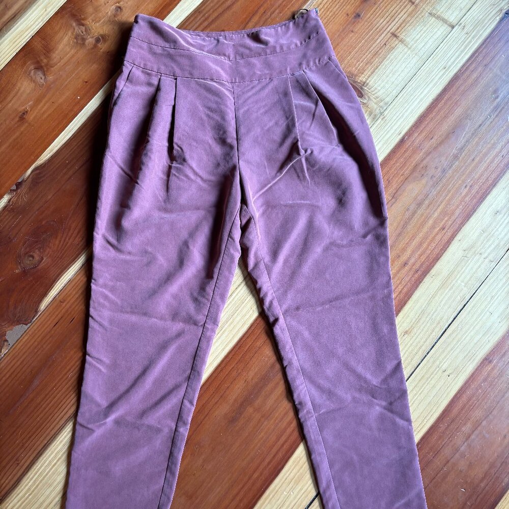 Pink Pleated Trousers - Rachel Roy